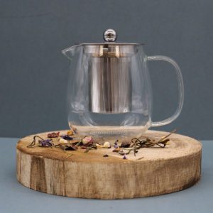 Modern Glass Infuser Teapot - 550ml